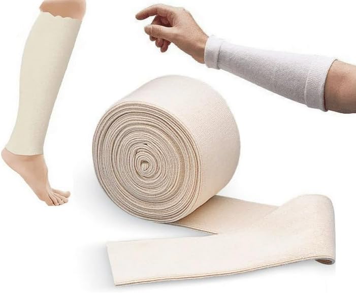 Stockinettes Cotton Material 1/bx Latex Free Non-Sterile Soft Fabric Tubular Bandage (4" x 25 yd/bx)