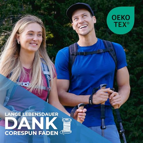 ALPIN LOACKER Merino Shirt Herren Kurzarm I Antischweißshirt I Merinowolle Tshirt I Thermooberteil atmungsaktiv, Grau L