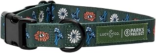 Lucy & Co. x Parks Project Power to the Parks Dog Collar, Adjustable Durable Dog Collar with Cute Print, Large