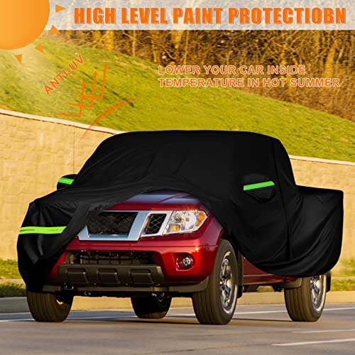 Image of Waterproof Truck Cover Replace for Nissan Frontier Crew Cab 5ft Bed, 6 Layers All Weather Truck Cover with Zipper Door for Snow Rain Dust Protection