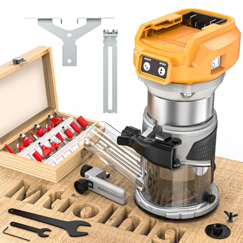 MtiolHig Cordless Compact Router Compatible with DeWalt 20V Battery - image 7