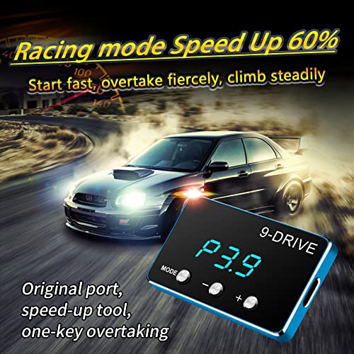 Qfansi 9 Drive Throttle Response Controller Electronic Pedal Racing Accelerator For NISSAN Frontier Titan Trucks JEEP Wrangler JL Gladiator JT DODGE RAM 1500