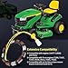 Tektall 592830 Alternator Stator Fit for 10-16 Amp,Repacle 394890 393374 691185 696458 691064 S2546 S1742 SST18 X330 Z225 Z245 Z425 Z435 Z445 Z465 Lawn Mower with 845907 Voltage Regulator