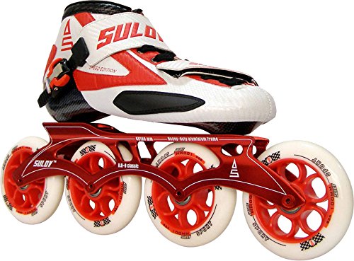 Sulov Inline Skates Rspeed, Unisex, RSPEED 9, 1-40, red, 40 cm
