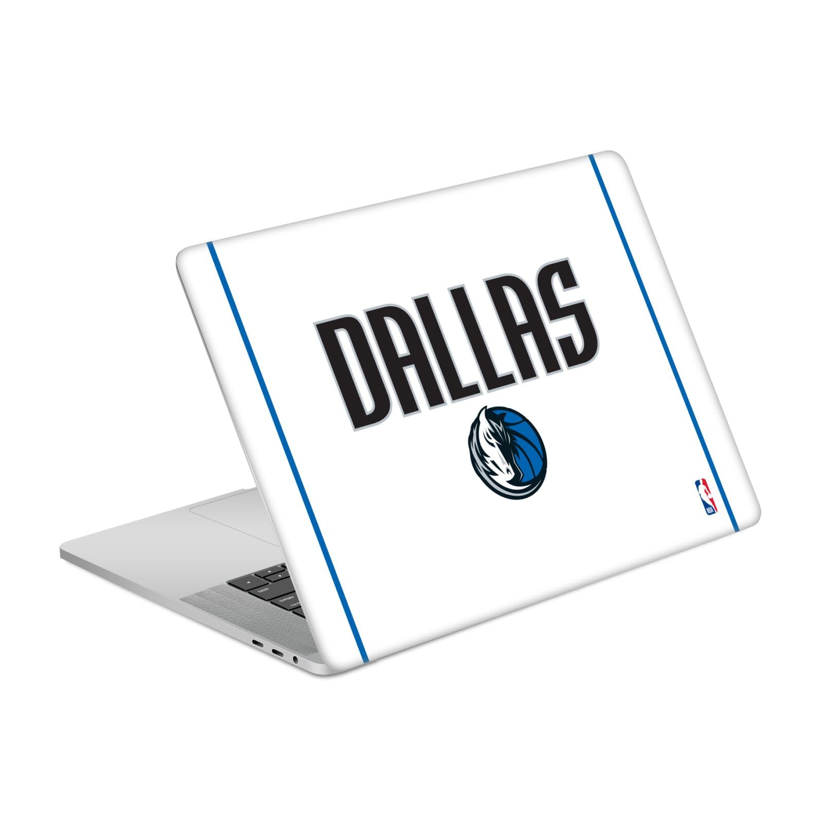Skin Dallas Mavericks MacBook Pro 15.4 vinyle blanc découpe précise A1707