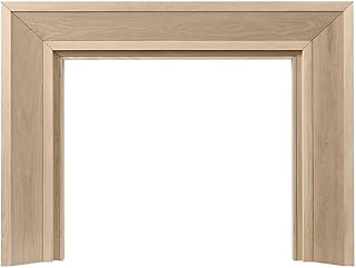 Modern Ember Everly Wood Fireplace Mantel Surround Kit in Unfinished | 4...