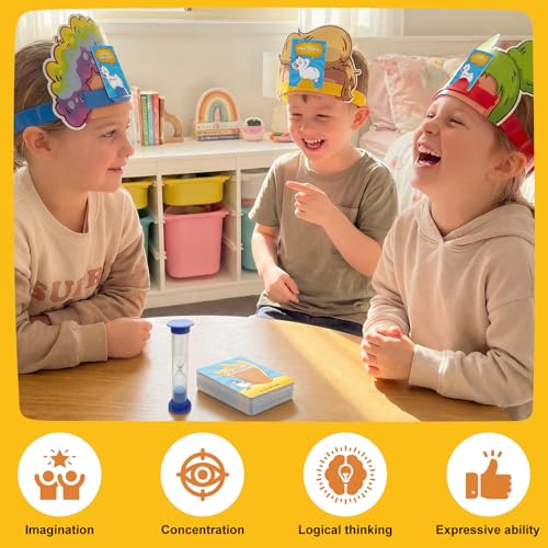 Quilinz Juego 2 en 1 con Bandas para Cabeza y Cartas Tabú miniatura 5
