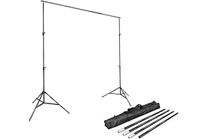 LimoStudio Large & Heavy-Duty Backdrop Stand 10x9.8ft with Case