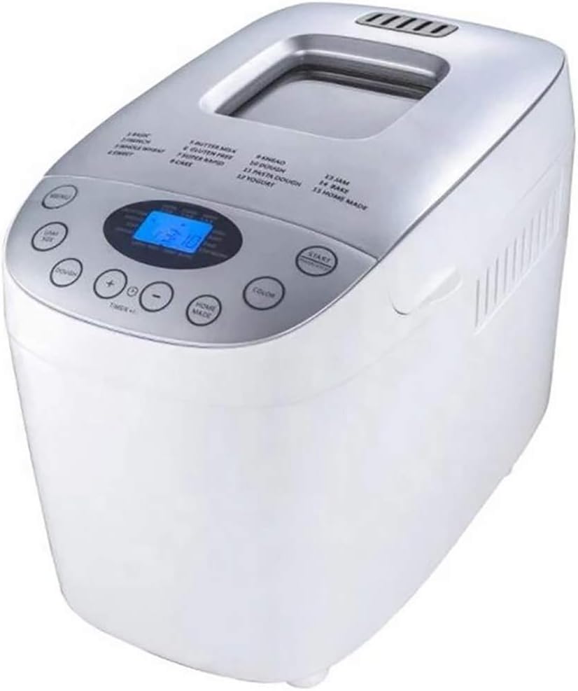 2.2 Lb Bread Maker Automatic Custom Program Multifunctional Bread Machine with 15 Programs, 3 Crust Colors, 13 Hours Delay Timer, 1 Hour Keep Warm, American Plug, English Panel(110V 550W)
