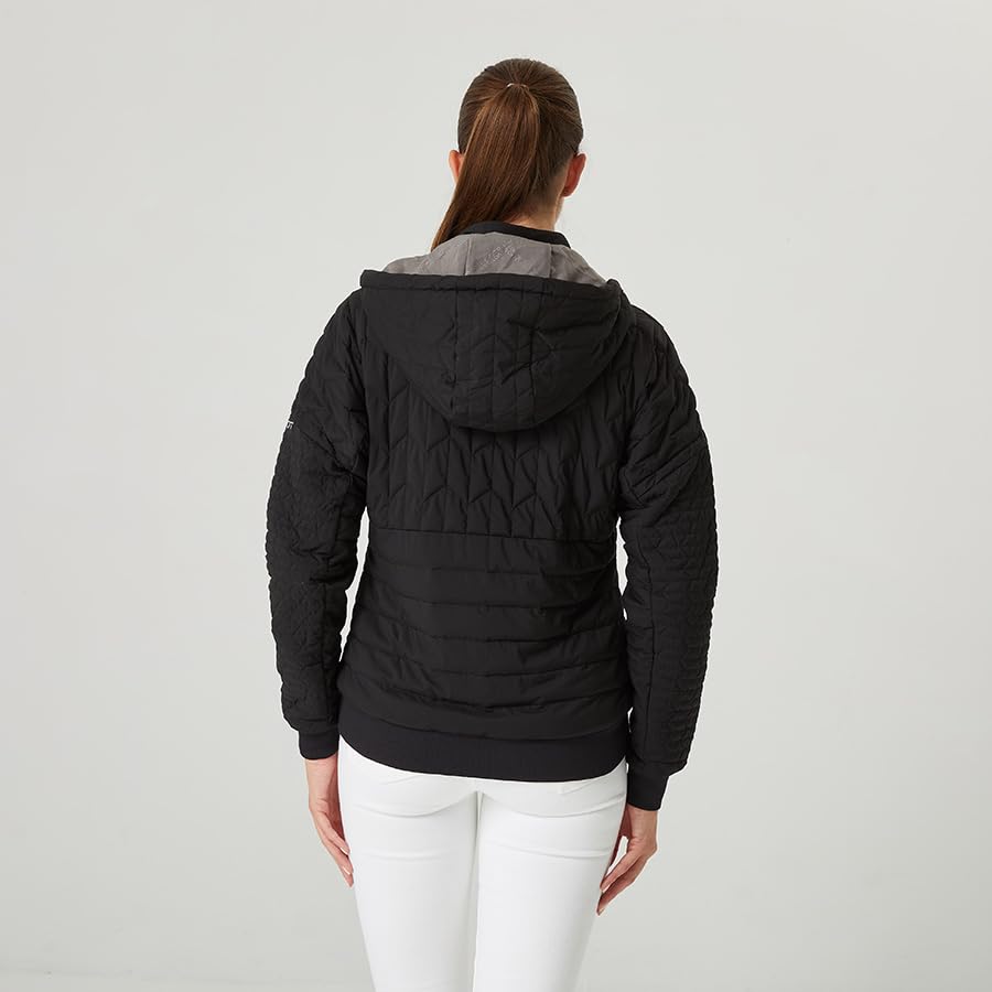 Women’s Revolve Hooded Jacket, Quilted Sensory Weighted Apparel, Relaxed Fit4