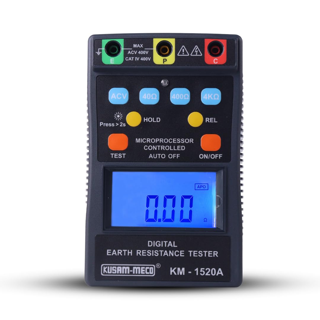 KUSAM-MECO DIGITAL EARTH RESISTANCE TESTER (3 TERMINAL)