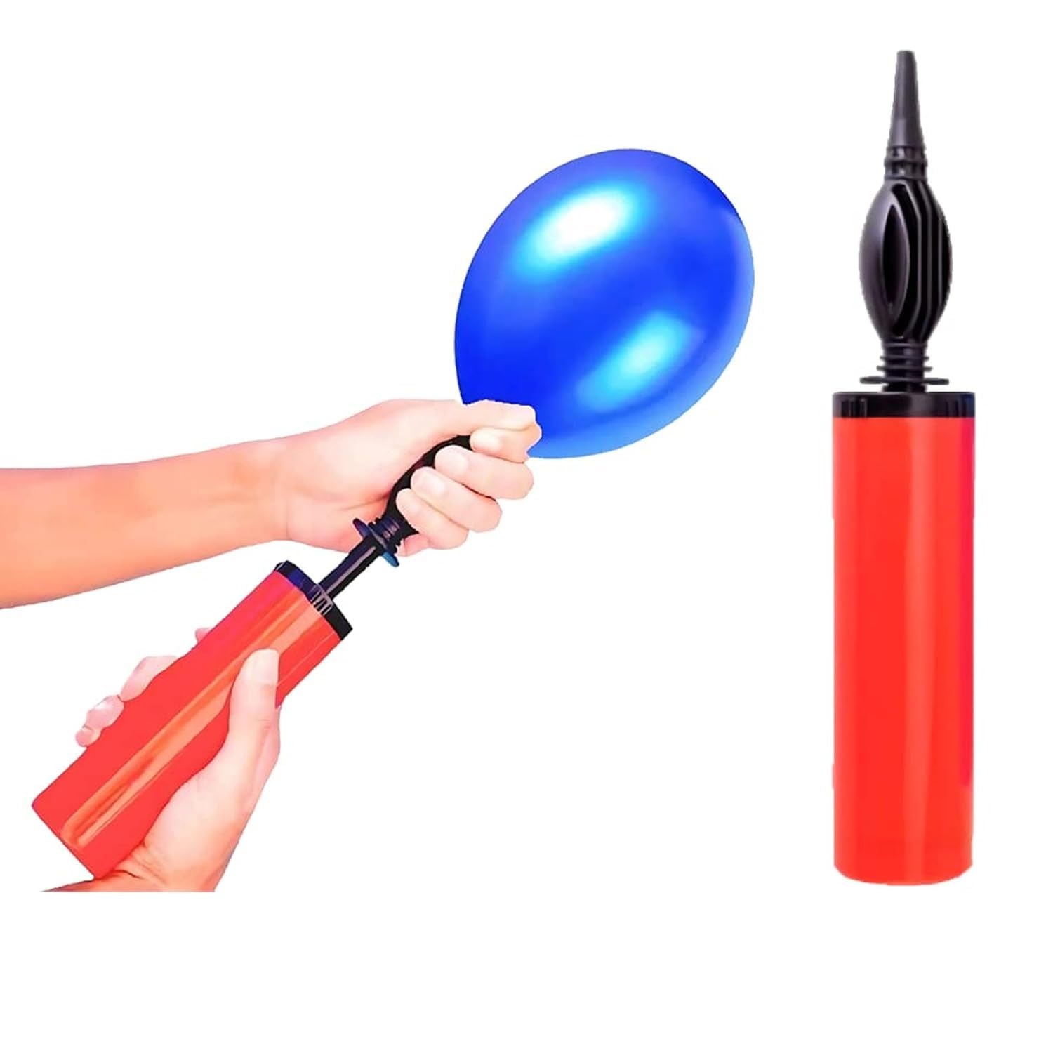 Balloon Pump Hand Held, Double-Way Air Intake Portable Manual Pump for Balloon Garland, Party Decorations (Color as Per Stock) (Pump)-image-33