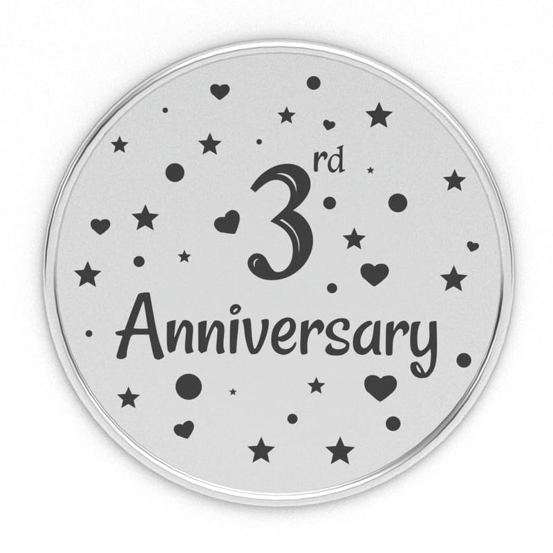 AuGrav Jewels 3rd Anniversary 999 Pure Silver Coin 10 grams, Certified (B0CB6G5235) Amazon Price History, Amazon Price Tracker