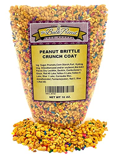 Peanut Brittle Crunch Coat Ice Cream Topping (1 Lb. Resealable Zip Lock Stand Up Bag) #TOP1