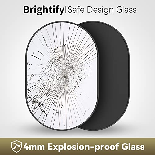 Brightify Black Oval Mirror For Bathroom Vanity 20×30 Inch, Black Metal Frame Mirrors For Wall, Modern Mirror For Bedroom Living Room Wall Decor Hang Vertical And Horizontal #TOP4