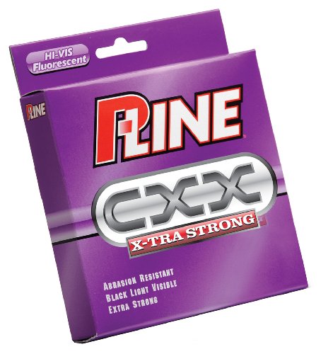 Línea de pesca P-Line CXX-Xtra Fuerte de alta visibilidad clara fluorescente para capturas grandes