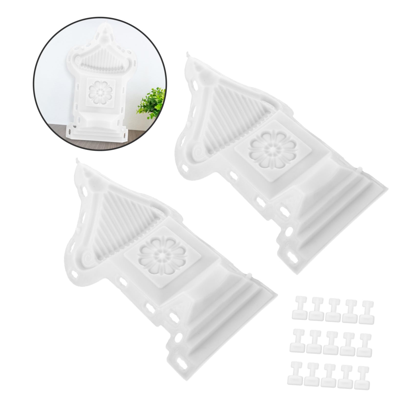 Stampo per Padiglione in Cemento per Progetti Fai da Te, Design Classico Continentale, Materiale Pp Riutilizzabile, per Decorazioni da Giardino e Creazioni Creative