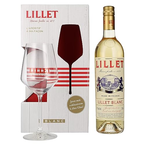 Lillet Blanc 17% Vol. 0,75l in Giftbox with glass