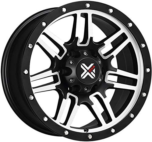 17" DX4 7S 17x8.5" -6 OFFSET 5x127 FLAT BLACK MACHINED FACE - SINGLE WHEEL