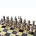 Manopoulos Greek Roman Army Large Chess Set - Blue&Copper - Blue Chess Board