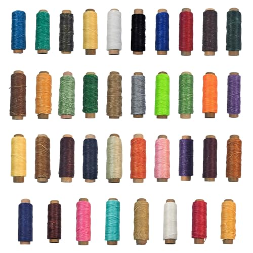Hilo encerado 50m 0.8mm para cuero y costura miniatura 5