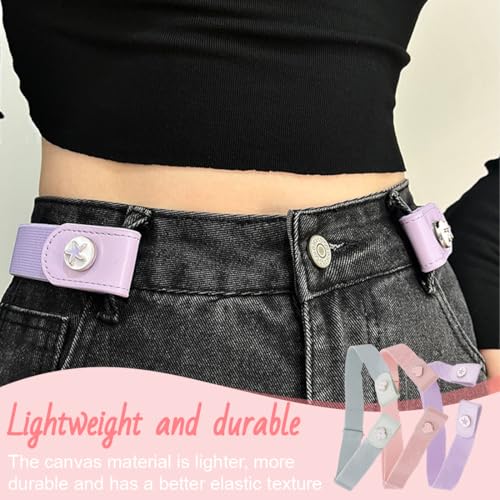 DIFLAX 3 Stück kindergürtel Mädchen Gürtel Ohne Schnalle Elastischer Gürtel Verstellbare Schnallenfreier Kindergürtel Unsichtbare Stretchgürtel Einstellbar Belts für Mädchen Jeans Hosen Kleid