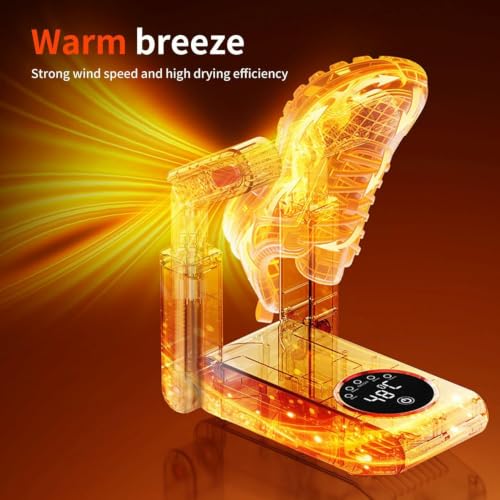 Telescopic Shoe Dryer, Electric Boot Dryer with Smart Touch Control, Extendable Adjustable Shoe Drying Machine for Sneakers, Boots, Gloves, Socks - image 5