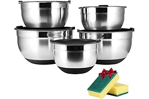 JUNING: 5-Piece Stainless Steel Bowl Set