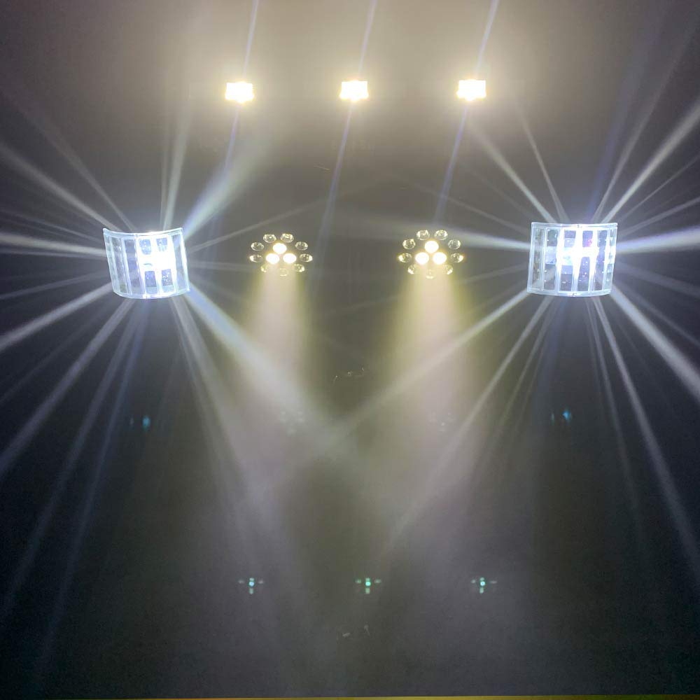 E-Lektron STAGE-BAR 5-fach LED RGBW & UV DMX Lichteffekt Lichtanlage Set mit Stativ, inkl. Tragetasche