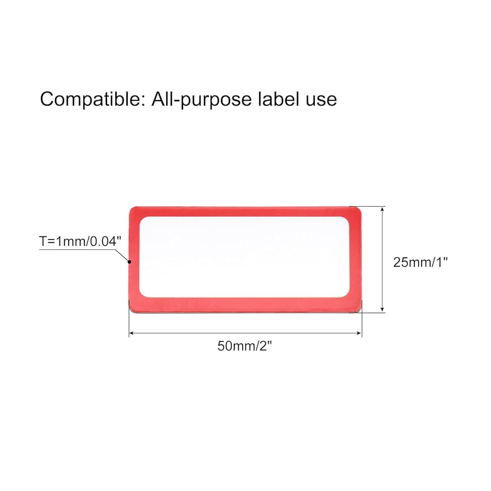 Amazon | uxcell 磁気ラベル 乾式消去 再利用可能 名前タグ