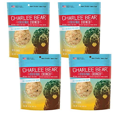 Charlee Bear Dog Treats with Liver (4 Pack) 16 oz Each Madcity Pets