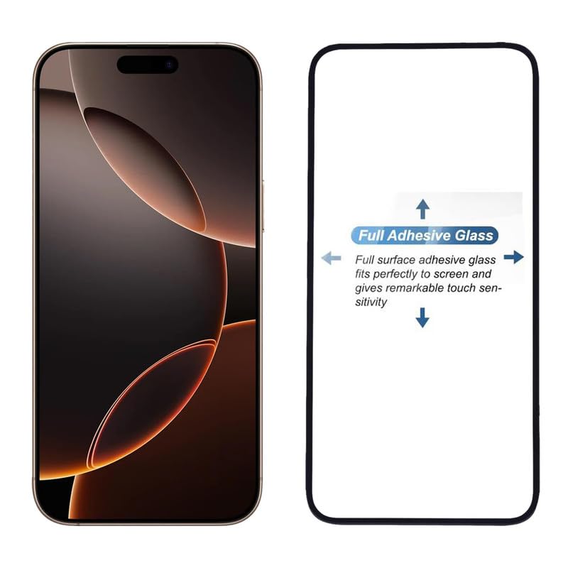 Image of Gorilla Extra Strong Premium HD+ ESD Anti Static Tempered Glass for Apple iPhone 16 Pro Max Edge to Edge Full Coverage Fingerprint and Oil Resistant with Easy Installation Kit