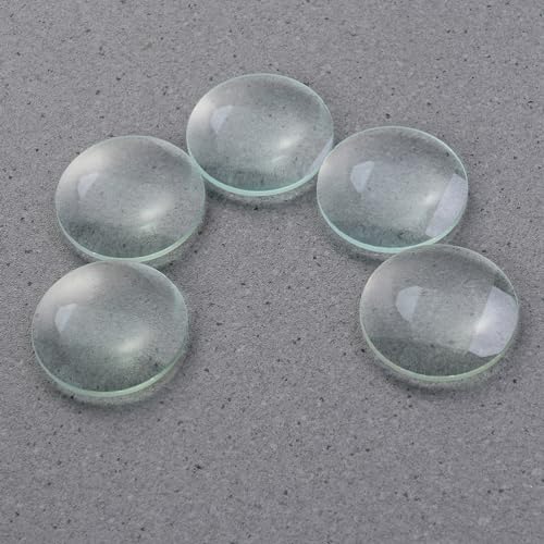 Image of ULTECHNOVO Double Convex Lens 30 Mm Optical Lens 50 Mm Focal Length Polished Glass with Ground Edges for Science Education Classroom Demonstrations Scientific Experiments 6 Pack