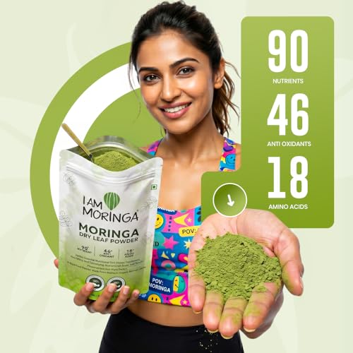 Image of Moringa Powder 681gm,Pure And Natural Drumstick Leaf Powder Good for Skin, Hair with No Chemicals and Preservatives (Pack Of 3 x 227gm)