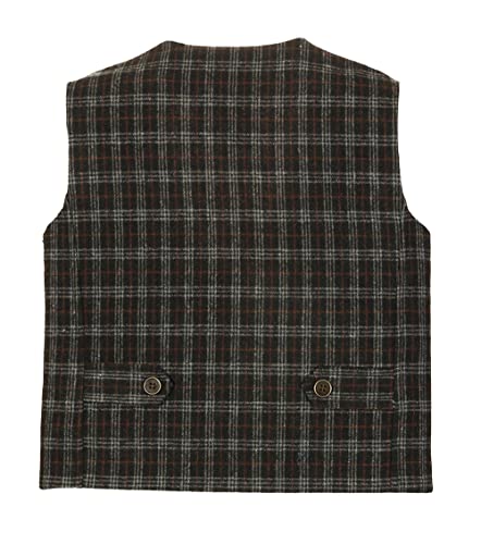 Gioberti Kids and Boys 3pc Tweed Vest with Matching Cap and Bow Tie4
