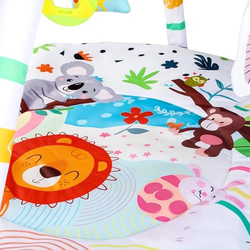 Tapis de jeu pour bébé en mousse réversible avec alphabet éducatif portable - 6