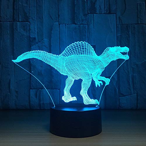 Preisvergleich Produktbild Spielegeschenke Kinderstudientisch 3D-Lampe Dinosaurier 7-Farbige Led-Nachtlampen Für Kinder Touch-Led-Usb-Tischlampe Lampe Mit Baby-Nachtlicht Und Fernbedienung