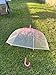 Clear Bubble Umbrella - Automatic Opening Dome with the Stylish J-Shaped Handle for Men and Women, Clear Umbrella Wedding, Outings and Large Group Gatherings, Graduations, Proms, or Daily City Walks (Pink)