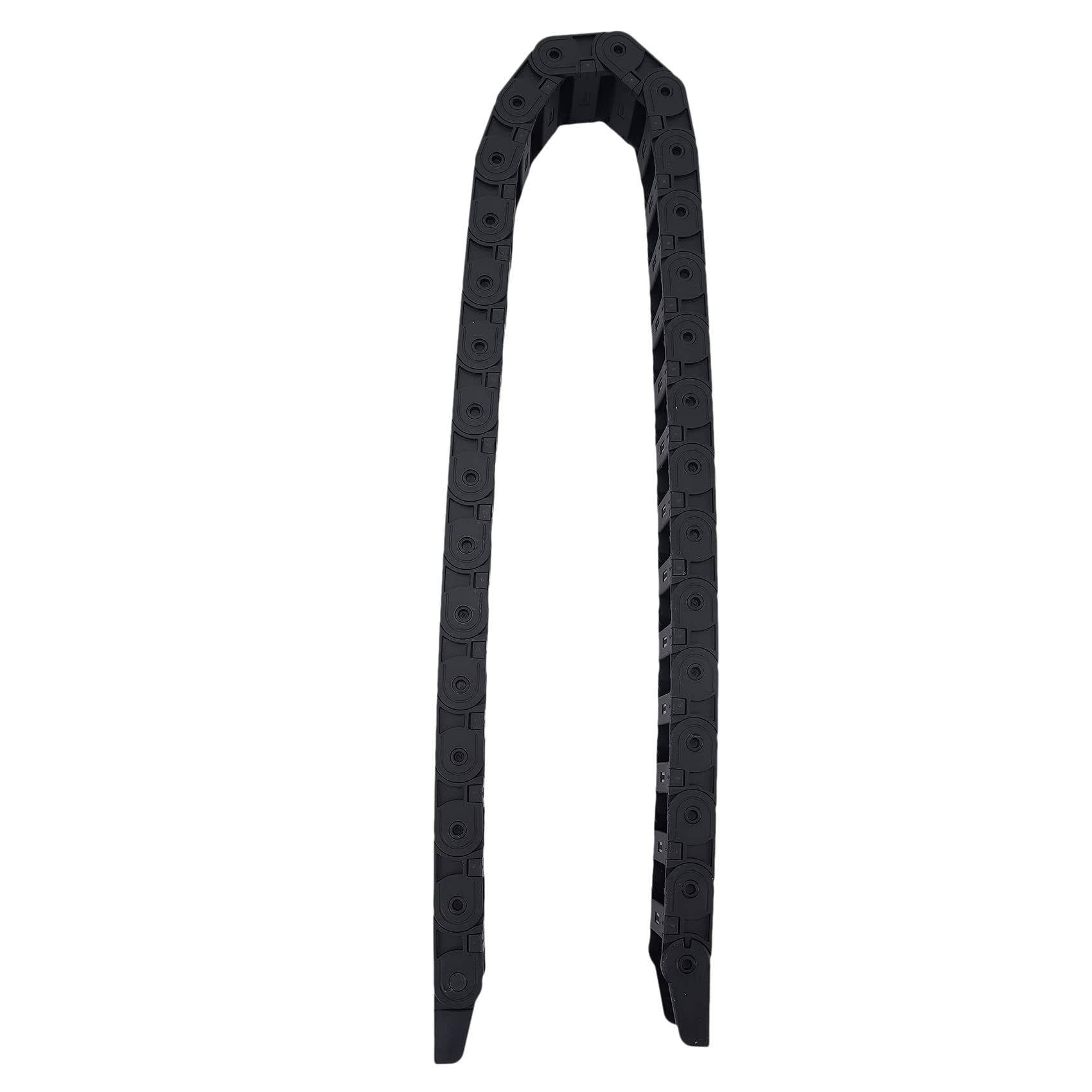18 mm x 37 mm negro flexible semiabierto cadena de arrastre de cable 1M 39.4