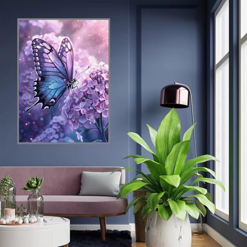 Diamond Painting Adulte fleur strass 5D avec broderie complète