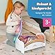 BABY born Regenbogen Bett, Puppenbett mit Regenbogenlichtern und beruhigender Einschlafmelodie inkl. Wendebettwäsche, 835999 Zapf Creation