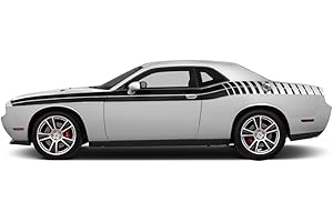 Factory Crafts Challenger Stripes - Matte Black 2011-2018 Decal Wrap