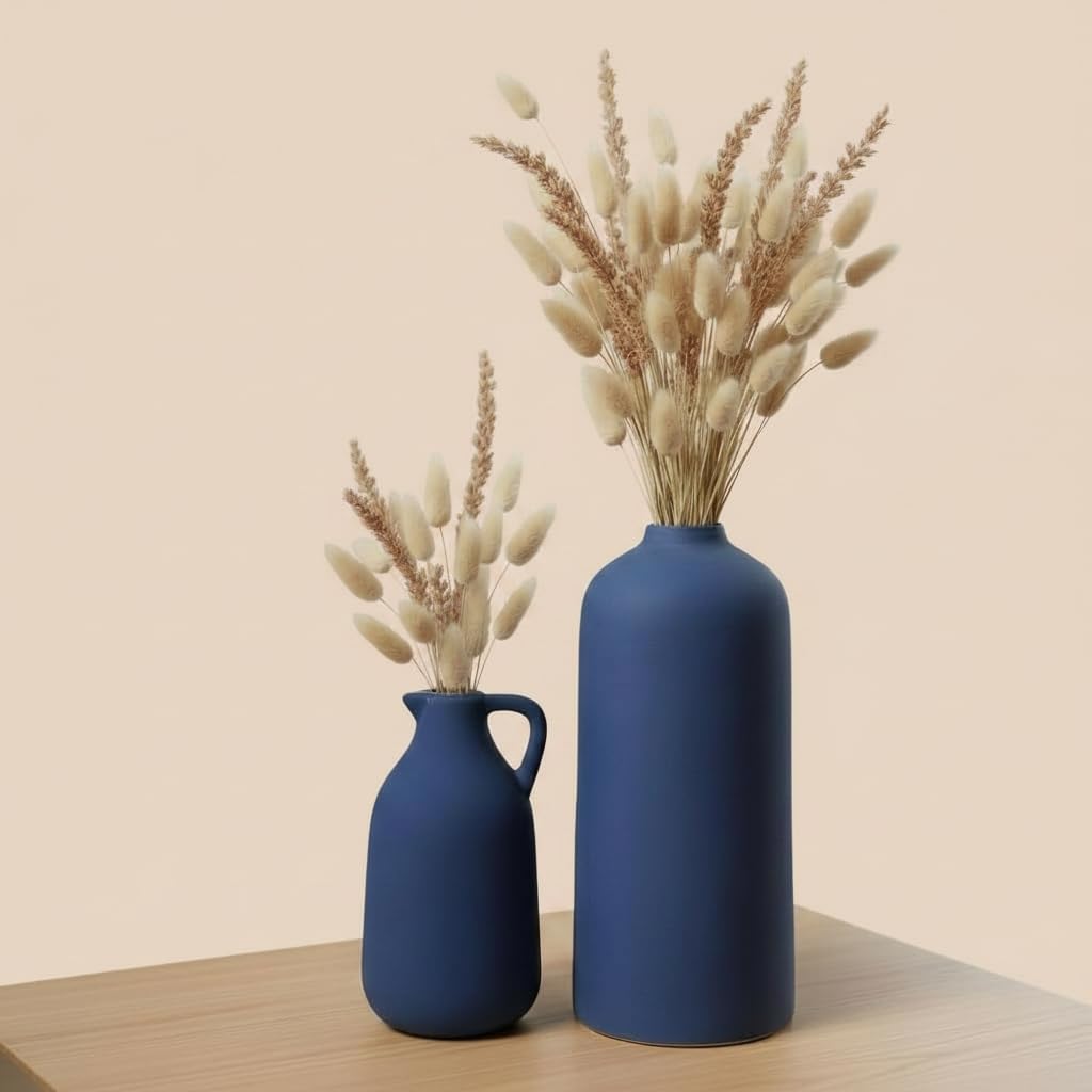 Tiara Vase Matte Finish Ceramic Designer Flower Vases for Home, Decoration, Centre Table, Bedroom, Side Corner Beautiful Decorative Vases with Unique Quality-image-23