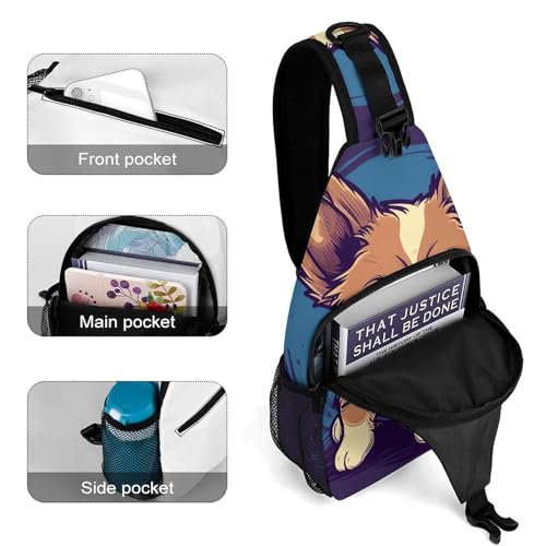 Mochila bandolera deportiva casual para viaje y senderismo miniatura 4