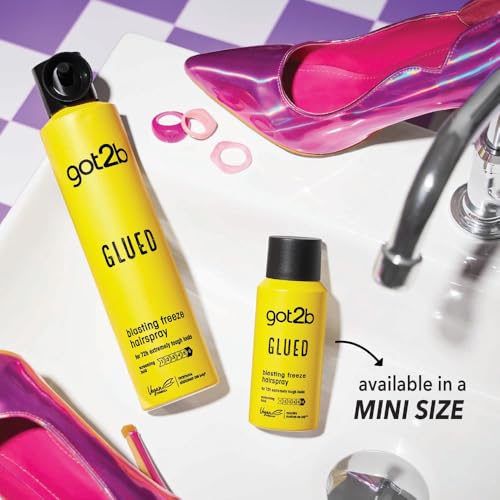 Image of Got2b Glued Blasting Freeze Hairspray for Extreme Styling, Ultra Strong Hold Level 6, Long-Lasting Fixation, Vegan Formula - 100ml