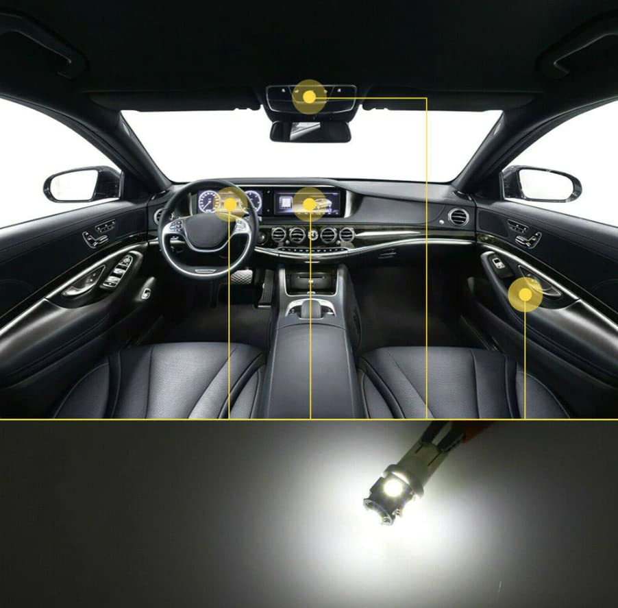 28 piezas luces LED interiores para auto miniatura 5