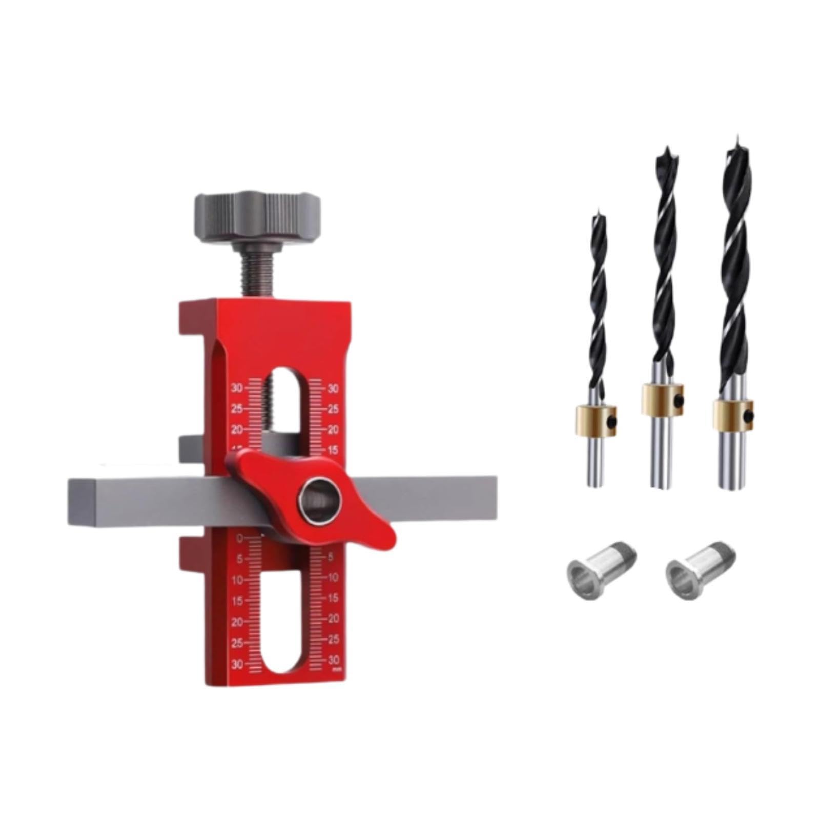 Gabarit d'assemblage de d'armoires rouge pour menuiserie de 6 8 10 mm