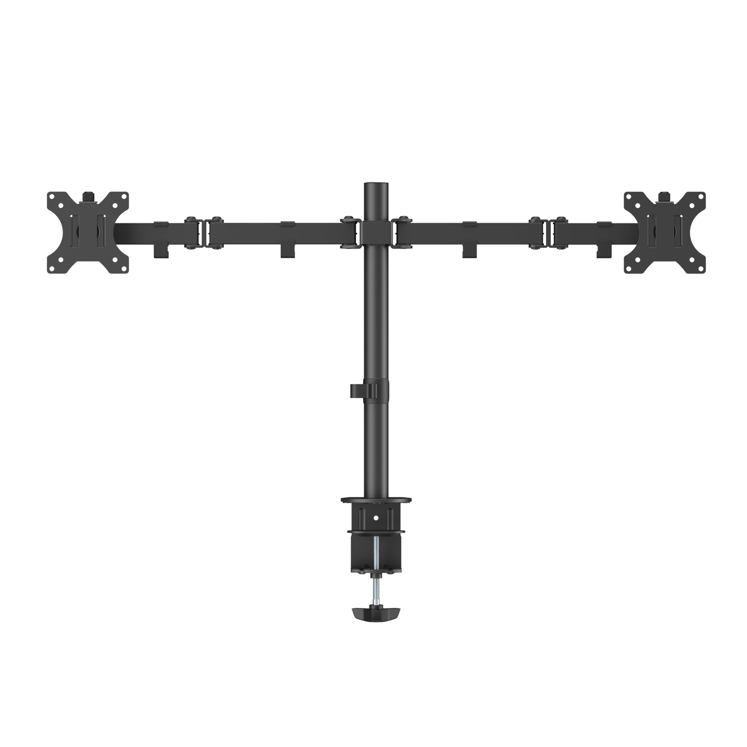 ACT Podwójny uchwyt na monitor do 32 cali, VESA 75/100 mm, regulowane podwójne ramię monitora do biurka, nachylenie 180° obrotowe o 360°, waga maks. 8 kg – AC8302