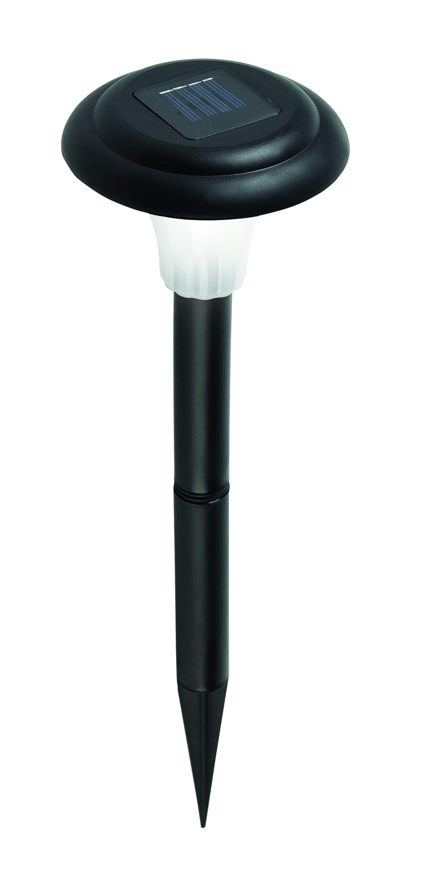 Pure Garden 82-5629 Solar Powered Outdoor Lights LED Stake Spotlight Fixture, 13.5", Black, 8 Set