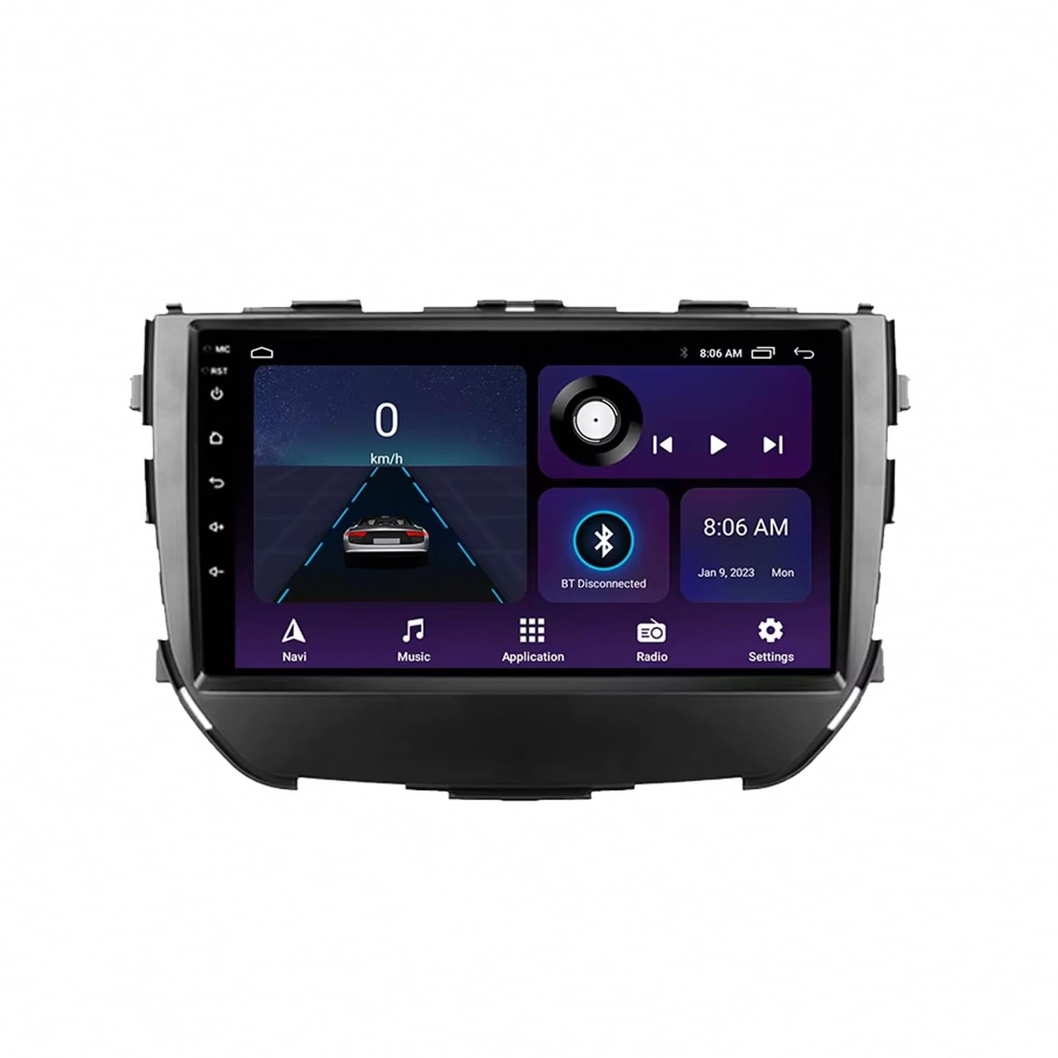 Car Stereo Carplay Radio de Coche para Suzuki Vitara Brezza 2016-2018 Soporta Bluetooth, Control Volante, USB, WiFi, 4G, Mirror-Link, GPS Navegador/Radio FM, 4 Nuclear 1G+32G
